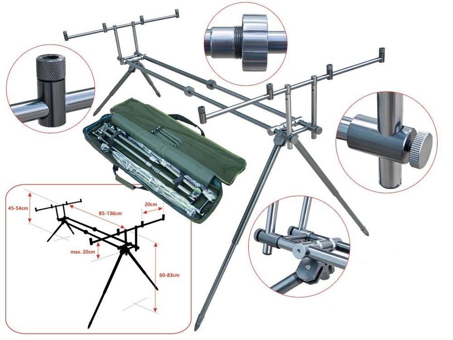 Vând Rod Pod Aluminiu 4 Posturi NEW Foarte Stabil
