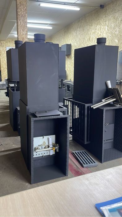 Банная печь (котел) на газе и дровах.