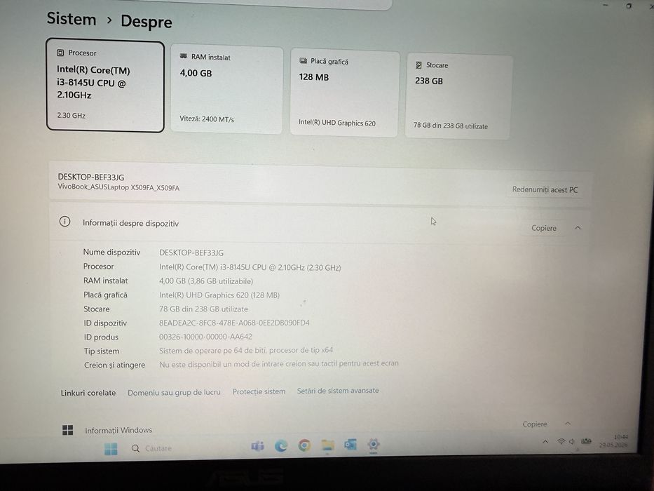 Laptop Asus procesor i3