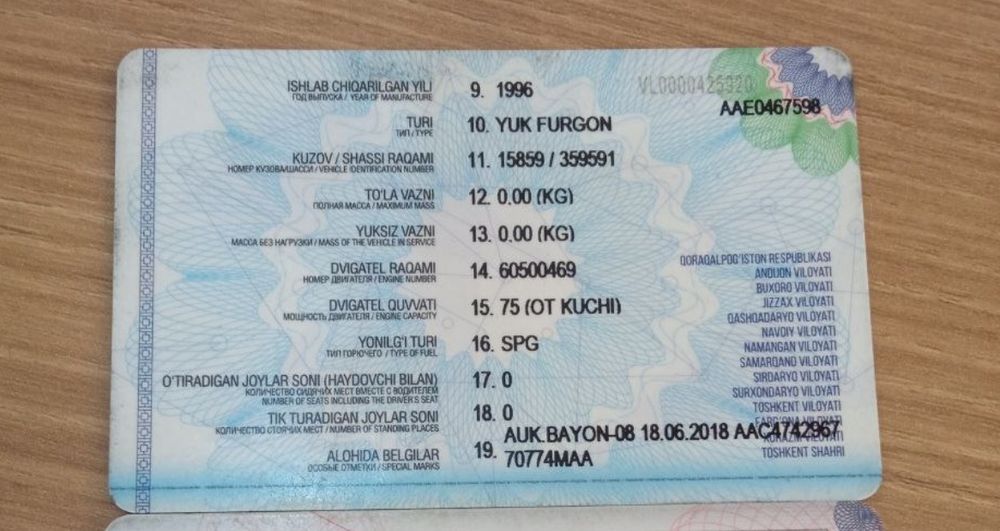 УАЗ буханка сотилади. Йили 1996, метан гази бор, Содиқ ака .