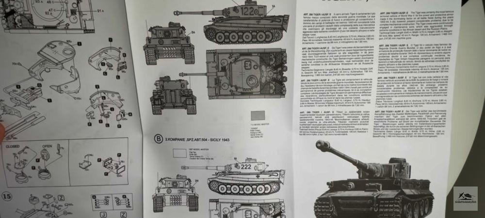 Tiger l Kit tanc 1:35 Italeri 286