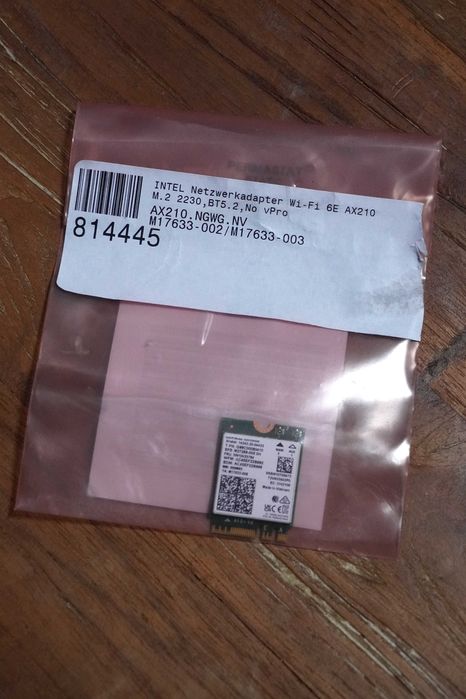 Placă Wi-Fi Intel AX210 NGW M.2 – WiFi 6E + BT 5.2 Nouă, Sigilată