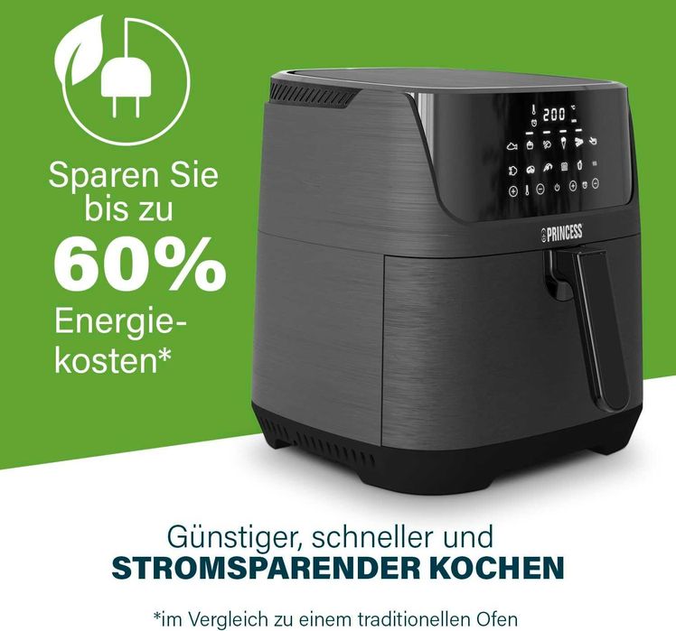 Фритюрник с горещ въздух Princess Digital Hot Air Fryer 6.5L (182061)