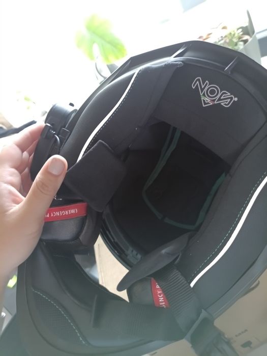 Casca moto NOS NS10 xs 1600g cu intercom Ejeas Q8 si Pinlock cadou