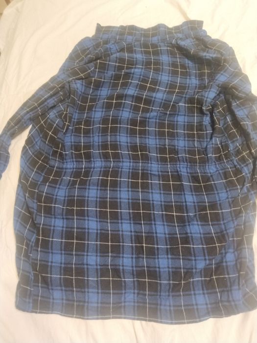 Рубашка  сине-черная