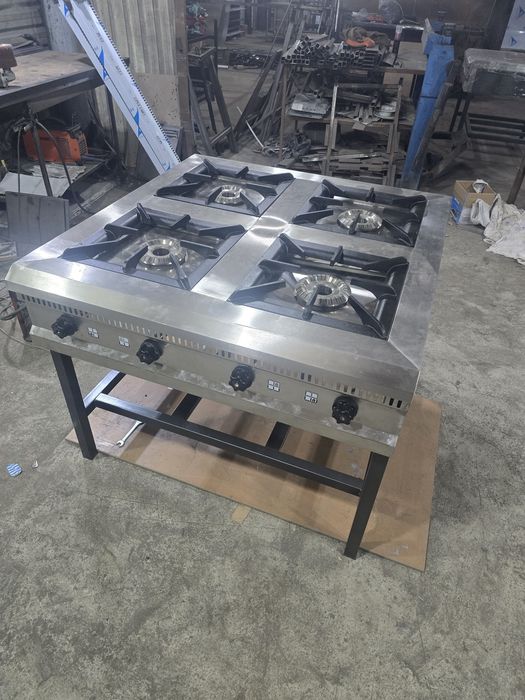 Газ плита ва ток плиталар стол стелаж ва мойкалар