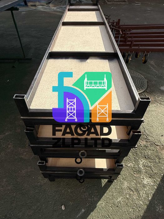 Мобильная вышка тура (леса на колесах) с настилами, изготовление