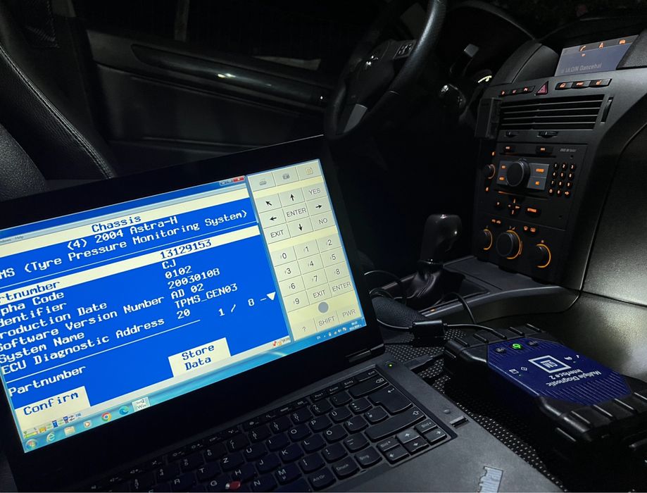 Opel Astra H Zafira B TPMS модул 13129153 / Опел Астра Х Зафира Б