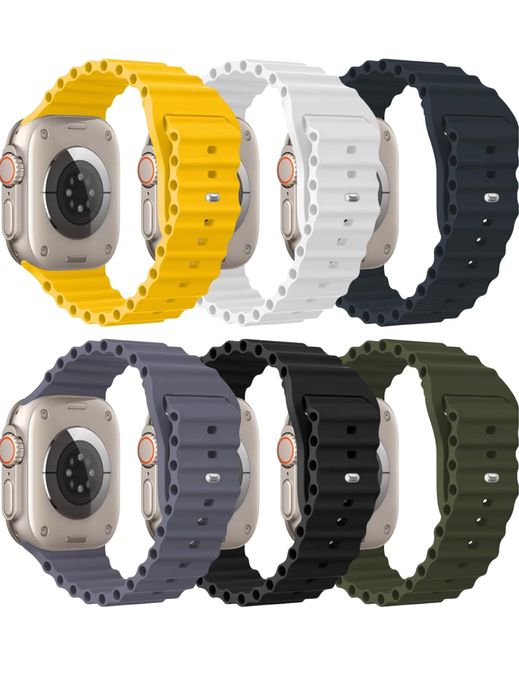 Curea Husa Silicon Perforatii Laterale Compatibila Ceas Apple Watch