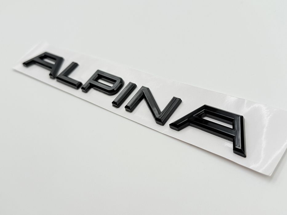 Emblema ALPINA negru spate