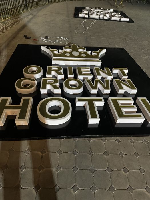 Объёмные буквы burtma hariflar