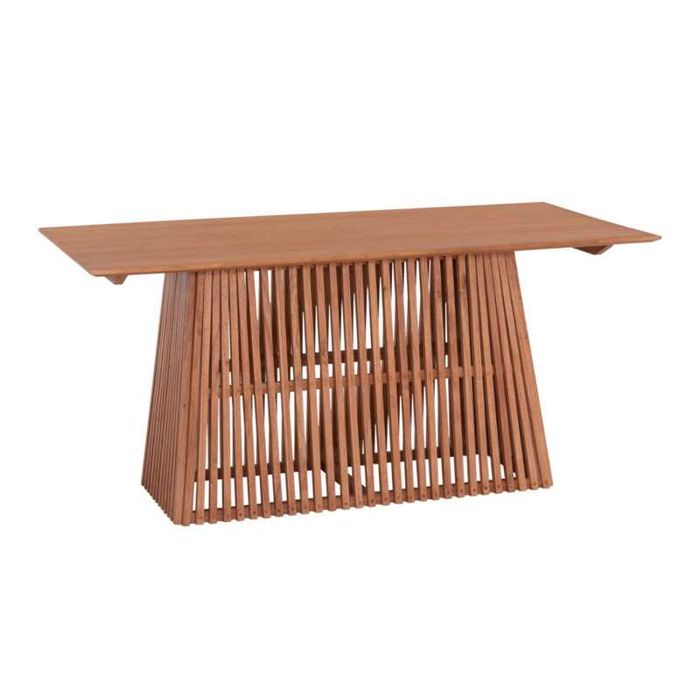 Трапезна маса, HM9916, Натурален, Дърво, 160х79.5х76см.