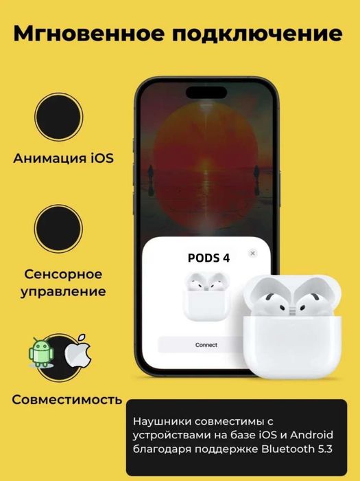 Apple va Android tizimlariga mos keladigan suv o'tkazmaydigan simsiz n