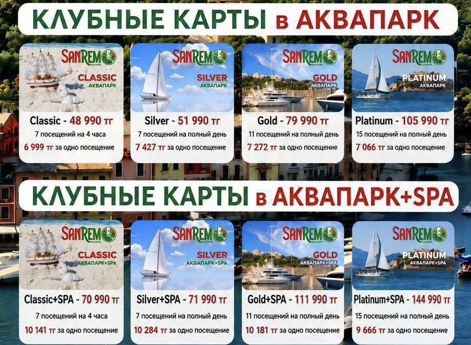 Билеты в аквапарк