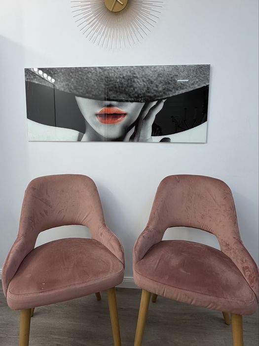 Scaune elegante din catifea, design modern – 300 lei/buc (negociabil)