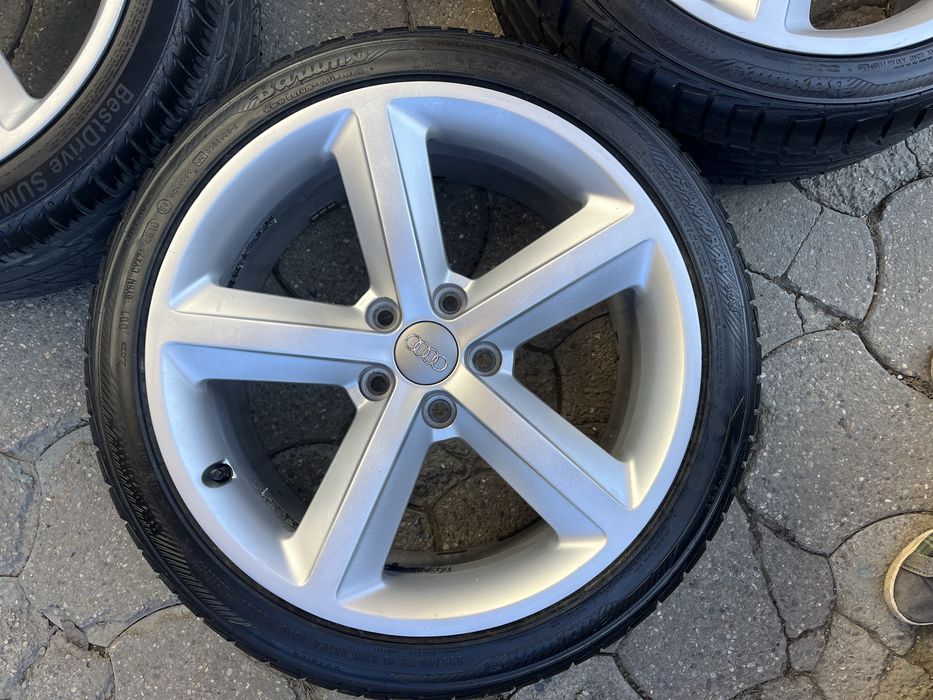 Jante aliaj 5x112mm, anvelope vara 225/40 R18 Audi A3, A4, A6, VW, Seat  Skoda