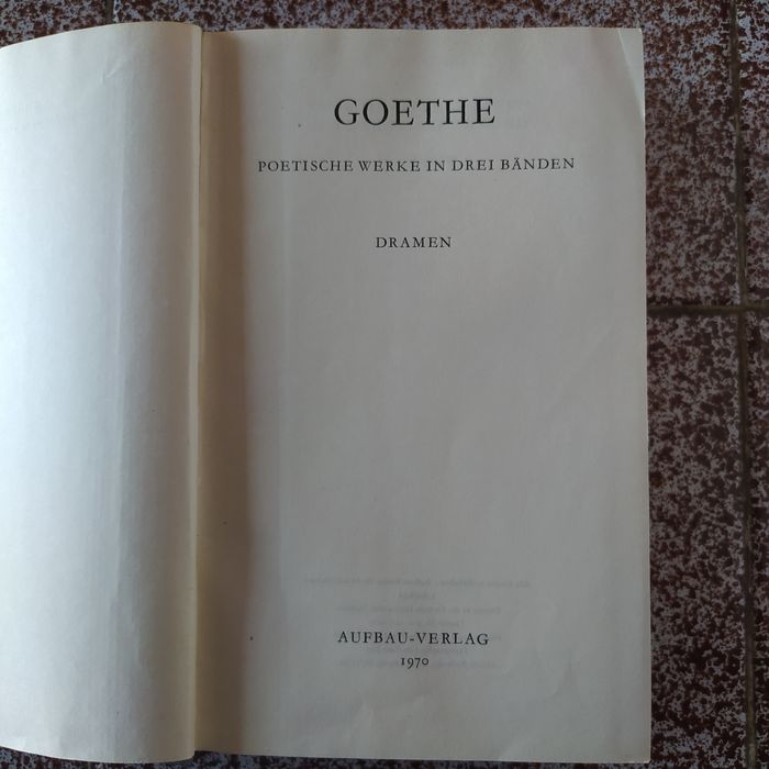 Гьоте - избрани пиеси на немски език