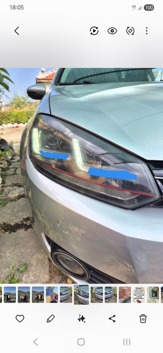 Лед фарове Осрам голф 6 2010г