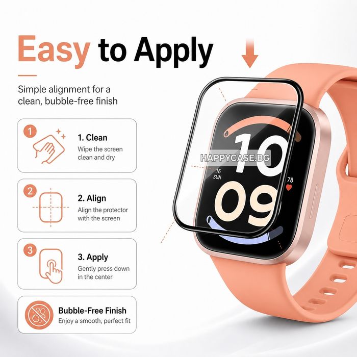 Xiaomi Redmi Watch 6 / 6 Lite / 6 Active / 5D Извит протектор за цял екран