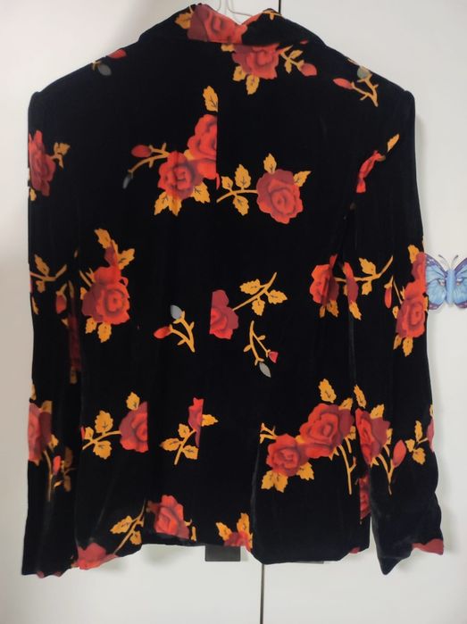 Sacou catifelat, negru