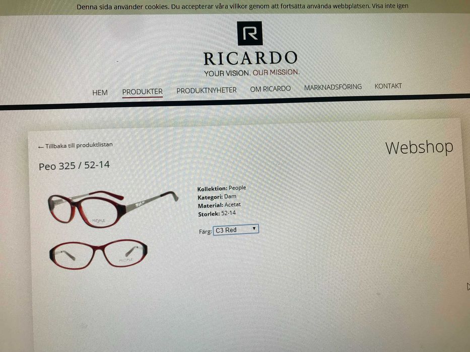 Rame ochelari de vedere People by Ricardo Peo 325 C3 52-14 - Suedia