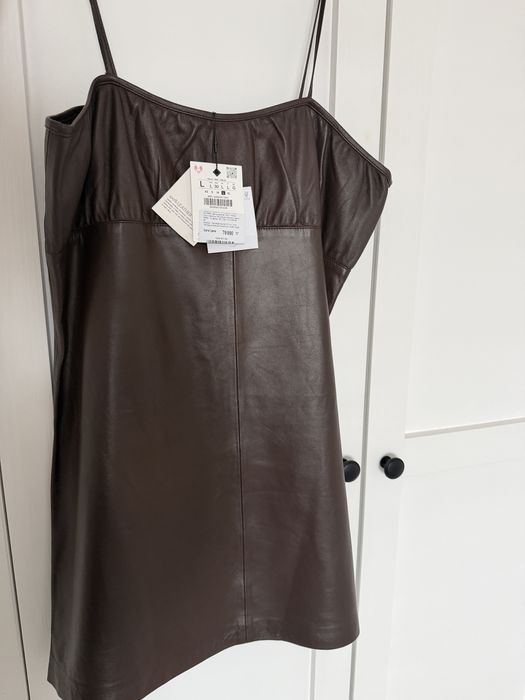 Платье кожаное Зара