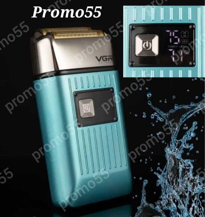 Водоустойчив Шейвър Акумулаторна Самобръсначка за Брада,Коса VGR V-357