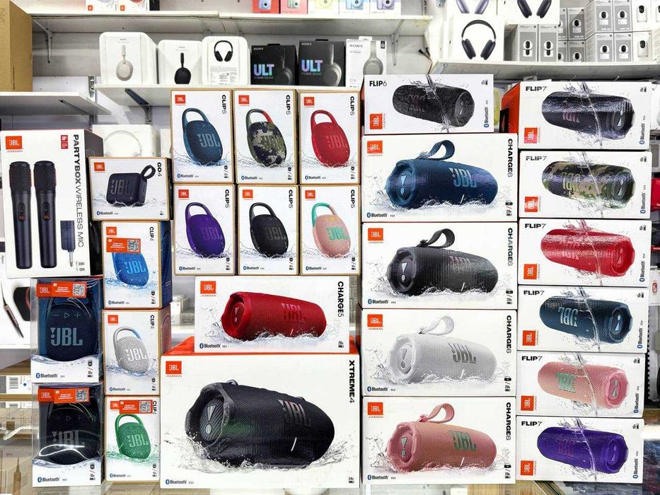 JBL Charge 5, Charge 6, Clip 4, Clip 5, Flip 6, Flip 7, Go 4,Extreme