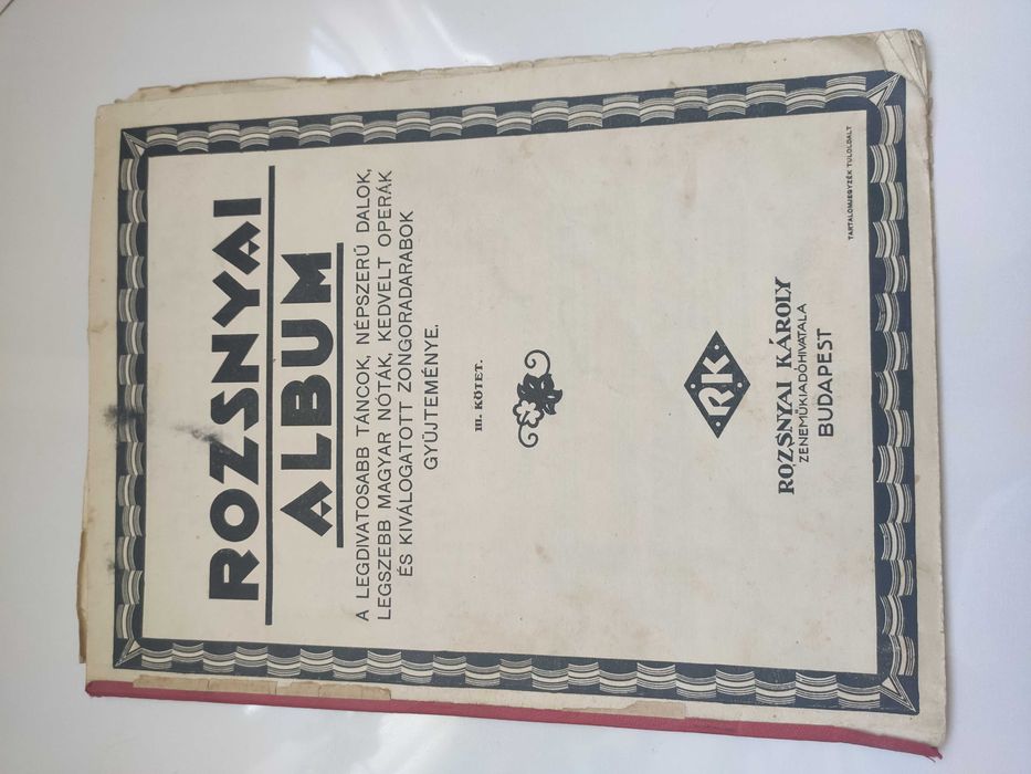 Partitura  muzicala veche