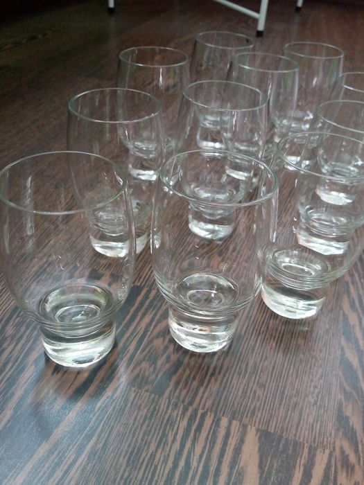 Комплект високи кристални ръчно гравирани чаши за шампанско/ за уиски