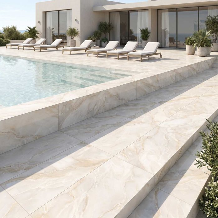 Gresie tip marmura Ravena Cream F P 600X1200X8 R Somat 1L