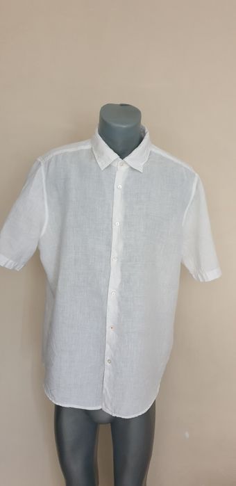 Hugo Boss Relegant_6 Len Regular Fit Mens Size M / XL НОВО! ОРИГИНАЛ! Мъжки Ленени Ризи.