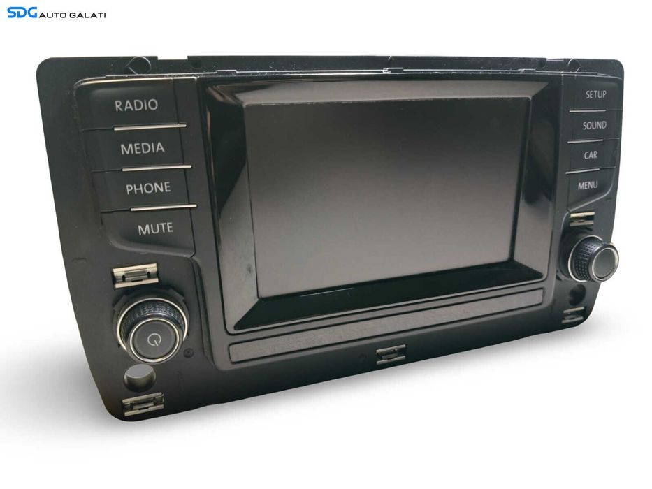 Display Ecran Tactil Touchscreen Radio CD Player Navigatie GPS Volkswagen Golf 7 2013 - 2017 Cod 5G0919605 [L5582]