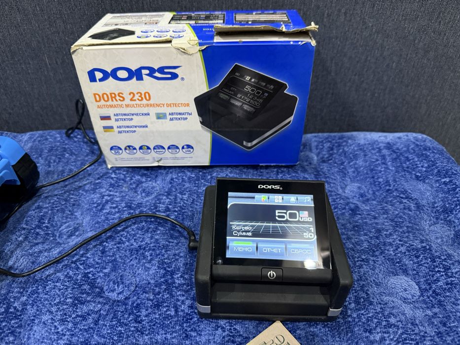 * DORS 230 смарт детектор валюты последняя модель с определением намин