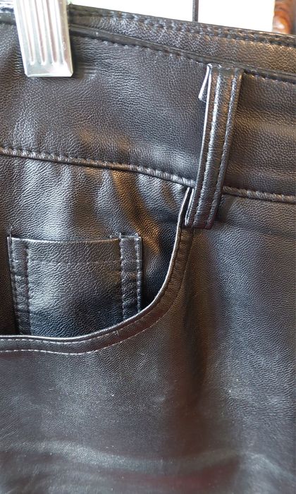 Юбка женская кожаная