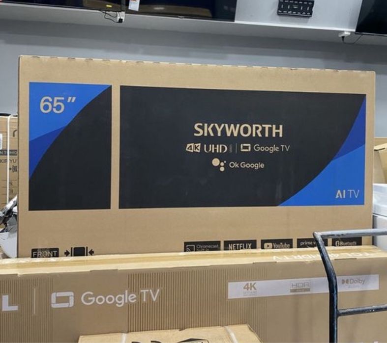 телевизор Skyworth 55“ 4K Qled/Led Smart Tv Доставка бесплатно