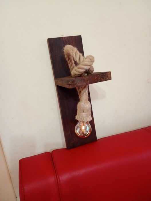 Aplică rustica cu funie