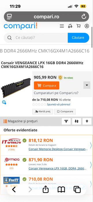 • RAM • Corsair • 16gb •