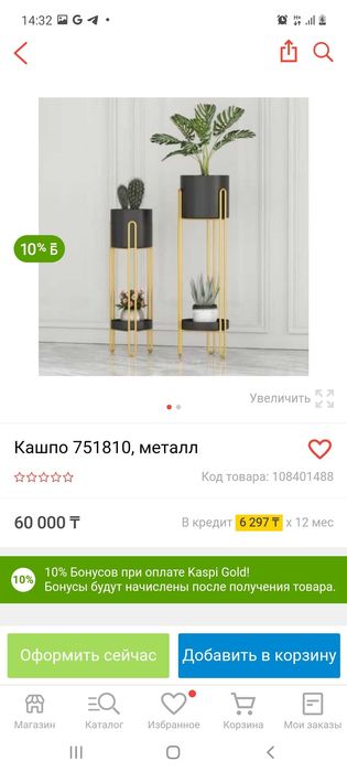 Кашпо для зала и других комнаты