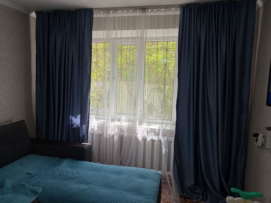 Тюль со шторами в