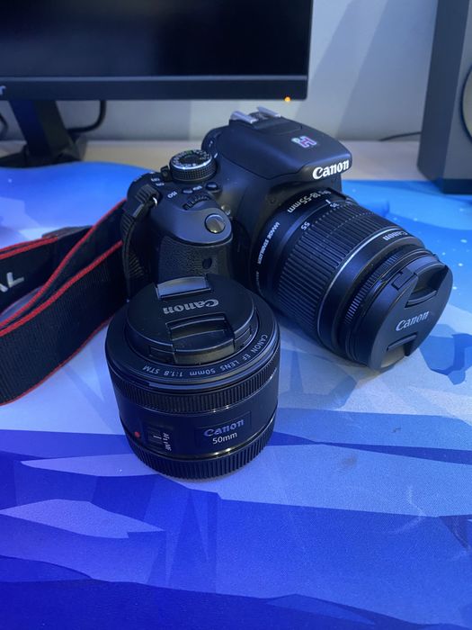 Canon 600D + obiectiv fix 50mm