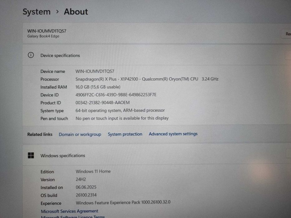 Laptop Samsung Galaxy Book4 Edge