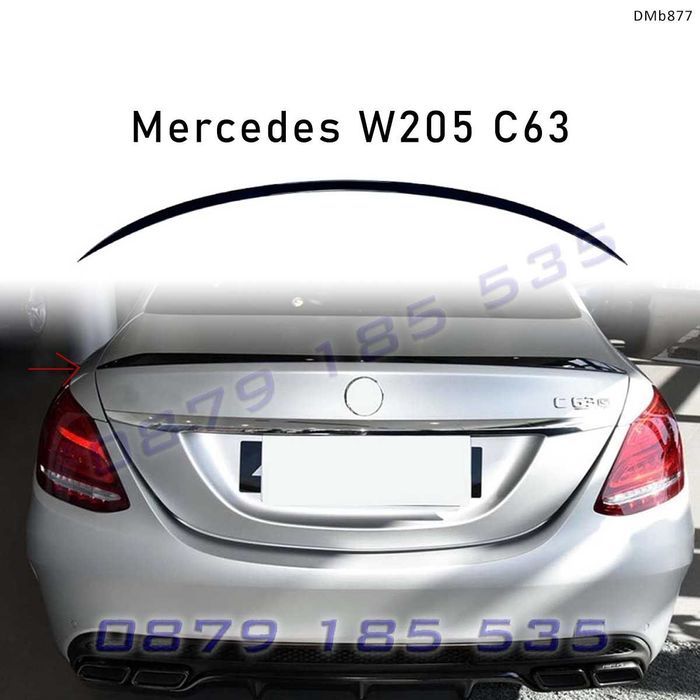 Тунинг лип спойлер багажник Mercedes C W205 C63 AMG мерцедес ц класа