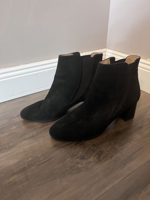 Замшевые ботинки Италия