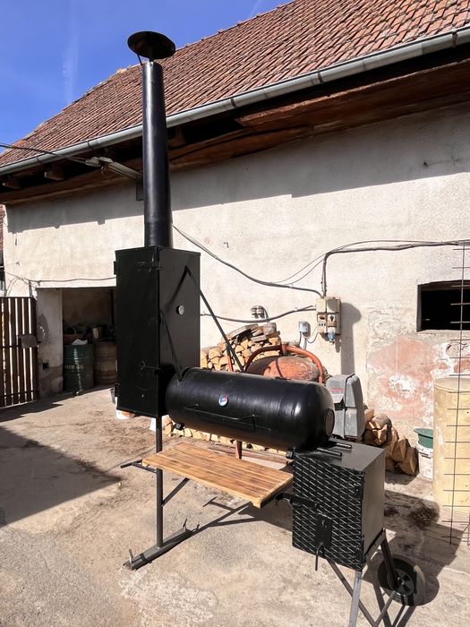 SMOKER Profesional artizanal | BBQ | afumătoarea gratar  | 5  GRATARE
