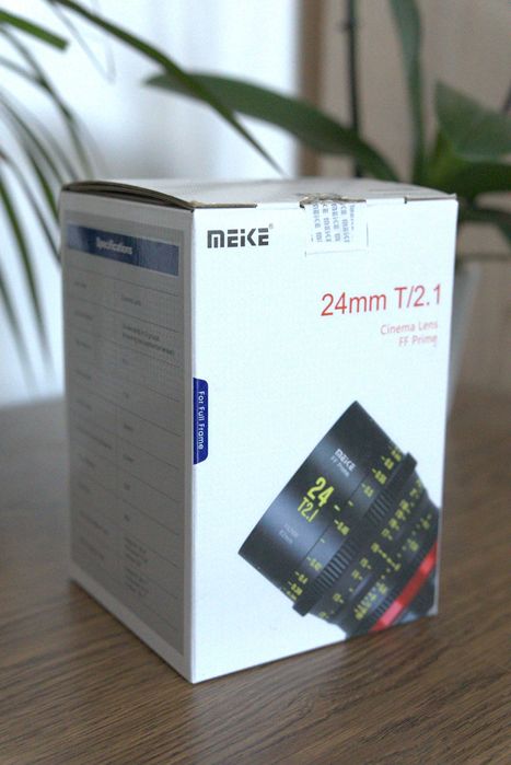 Obiectiv cinema Meike 24mm T2.1 FF Prime – Canon EF + factură | Lentilă Video Full Frame
