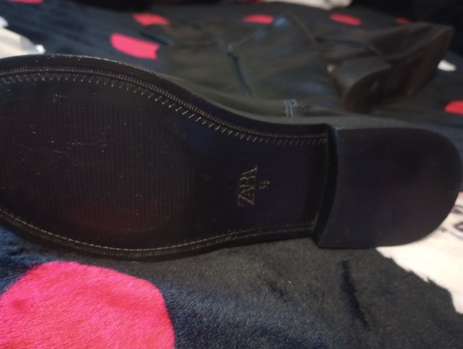Cizme Zara, din piele