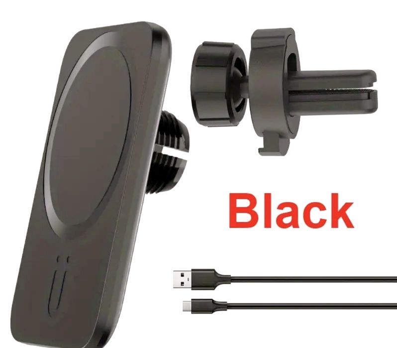 Магнитен безжичен държач за телефон с бързо зареждане за автомобила