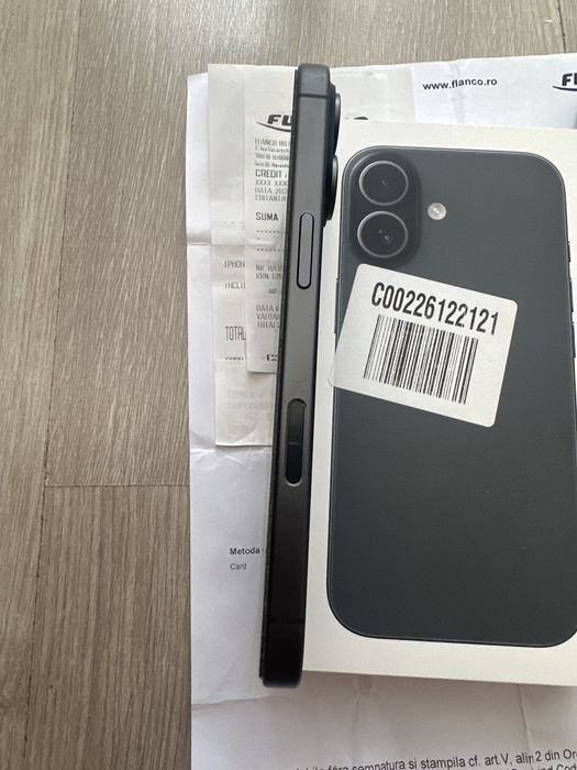 iPhone 17 256GB Black - ca nou - pachet complet + husa - Factura + Garantie