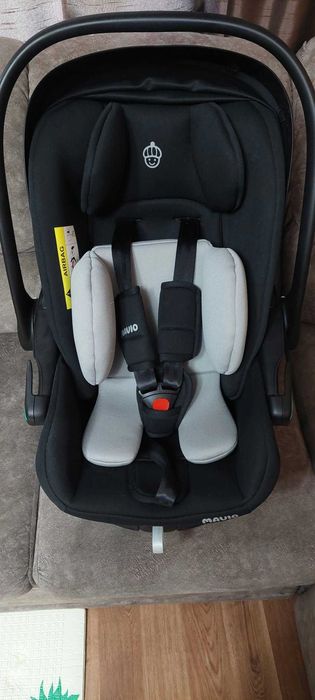 Scoica auto bebe cu Isofix 360 grade cu picior de sprijin